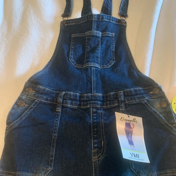 YMI Denim Overalls NWT Size Medium (8-10) - Picture 2 of 9